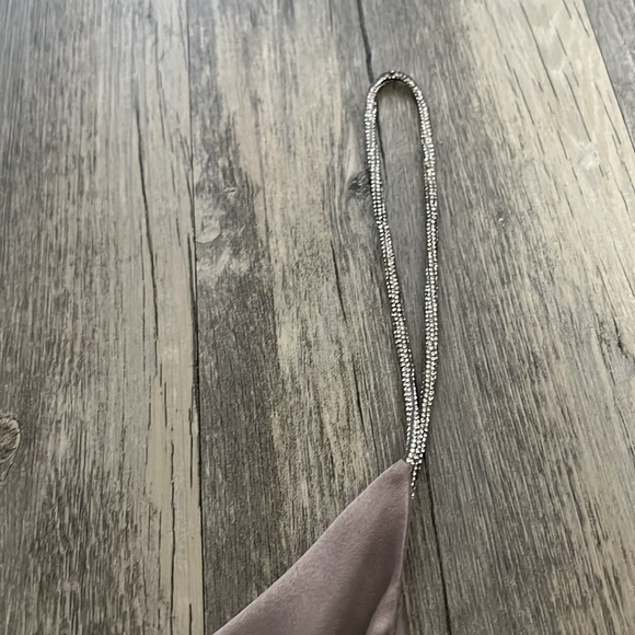 Zara silk-like rhinestone strap dress, size Large NWT - Picture 2 of 7